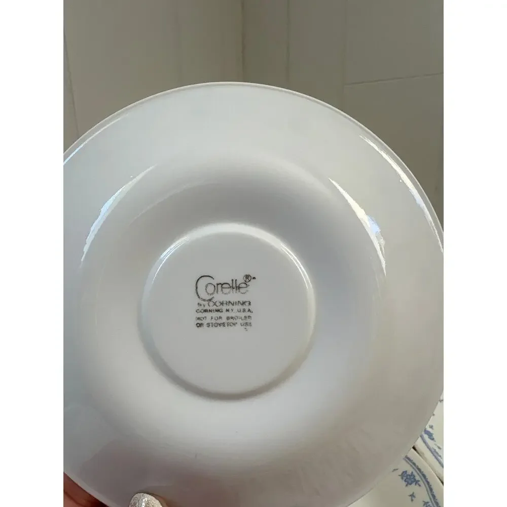 Corelle “Morning Blue” Replacement Saucers, Set of 5
